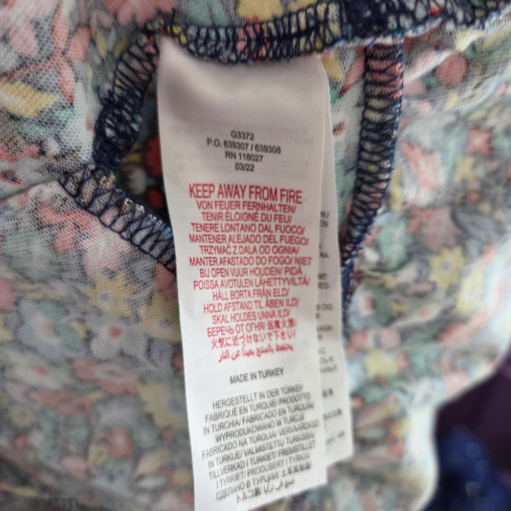 Mini Boden Girls Floral Ruffle Jersey Dress Long Sleeve Multi Color 9-10Y 140cm - Picture 4 of 5